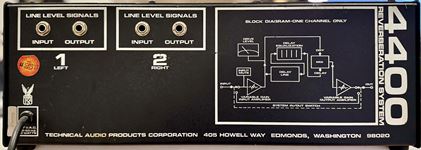 Tapco-4400 spring Reverberation System
